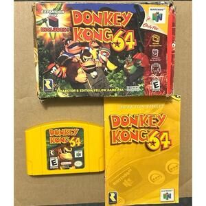 Donkey Kong 64 Collector's Edition (Nintendo 64, 1999) w/ Box - No Expansion Pak